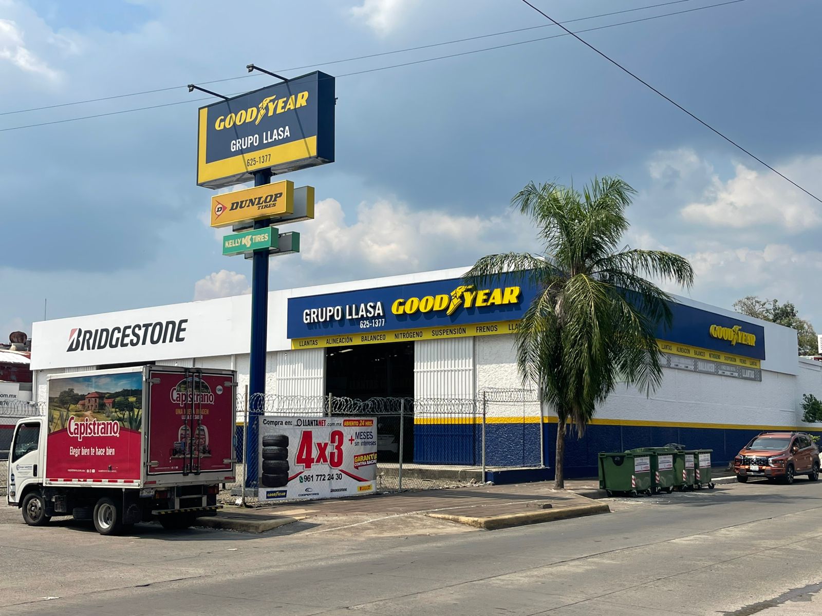 Sucursal Llantanet Tapachula Chiapas venta de llantas Goodyear y Bridgestone en Chiapas